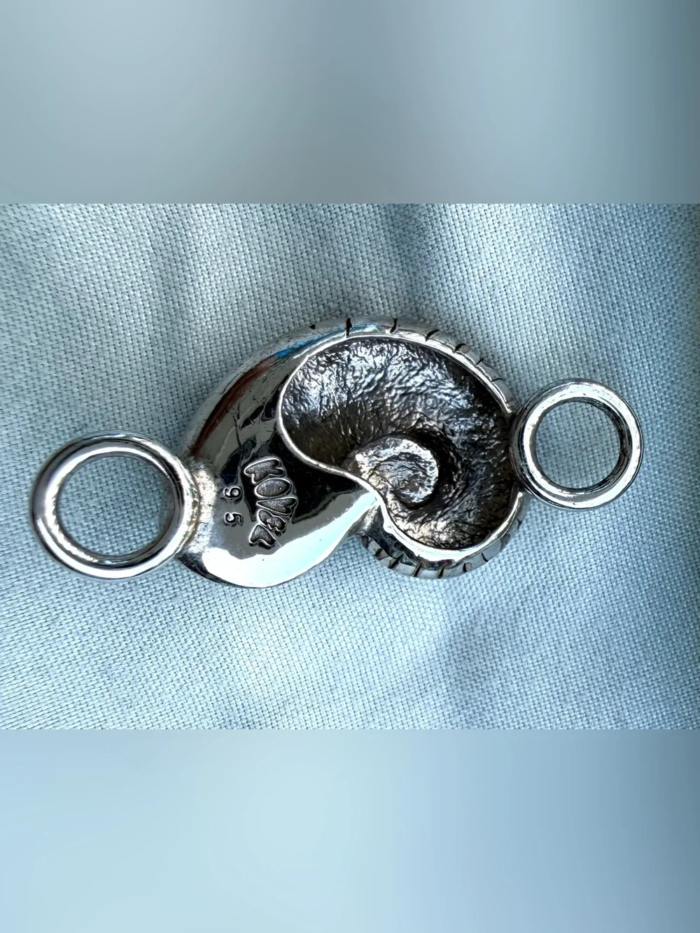 Kovel Sterling Silver Nautilus Shell Topper- Topper Only